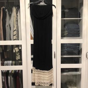 Strapless crochet dress